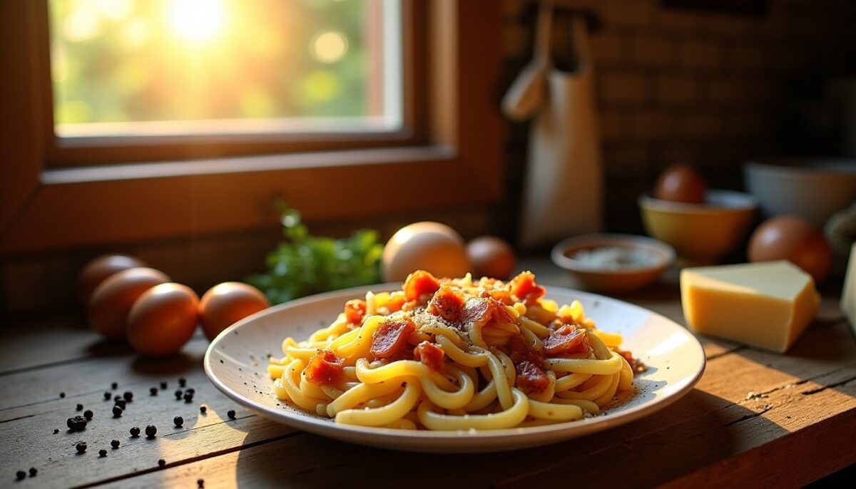 Pâte carbonara : la recette facile et traditionnelle pour un succès garanti à la maison